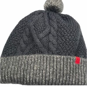 Okaidi Gray Knit Winter Pom Pom Hat Size 54/56